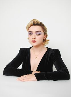 Maisie Williams posing for Telegraph Luxury - September 2020